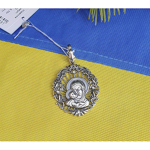 Кулон ладанка Божья Матерь Maxi Silver 9217