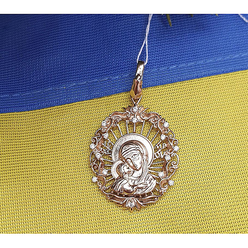 Кулон ладанка Божья Матерь Maxi Silver 9217