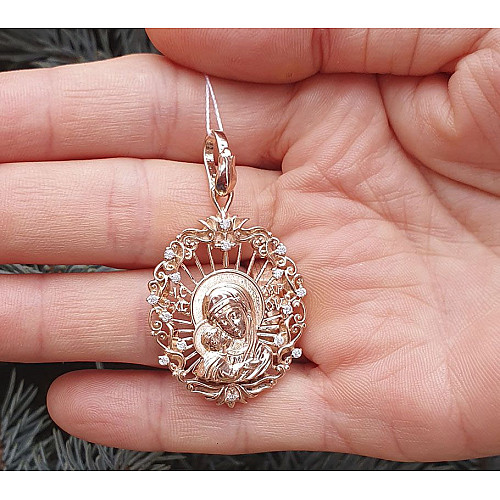 Кулон ладанка Божья Матерь Maxi Silver 9217