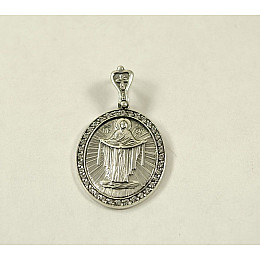 Ладанка Покрова Богородицы Maxi Silver 8931