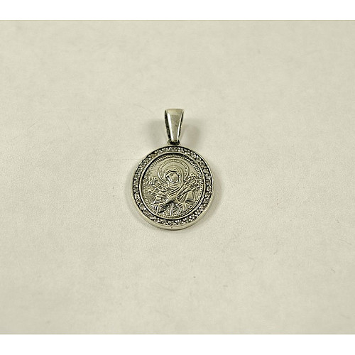 Ладанка Божа Матір Семистрільна Maxi Silver 8929