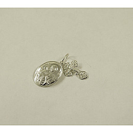 Крестик с ладанкой Божа Матір Володимирська Maxi Silver 8928