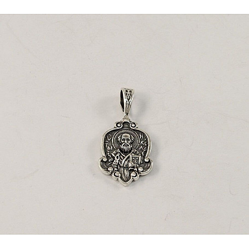 Иконка Николай Чудотворец Maxi Silver 7559