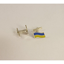 Запонки флаг Maxi Silver 6751