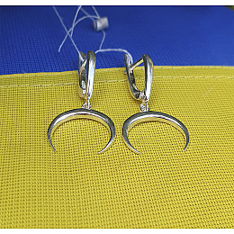 Сережки лунница Maxi Silver 9287