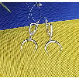 Сережки лунница Maxi Silver 9287