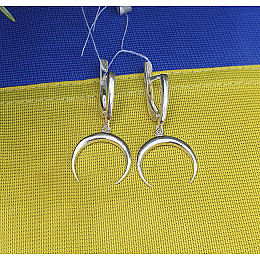 Сережки лунница Maxi Silver 9287