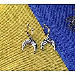 Сережки місячна Maxi Silver 9120
