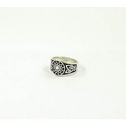 Кільце оберіг Чорне Сонце Maxi Silver 4310 SE 15.5