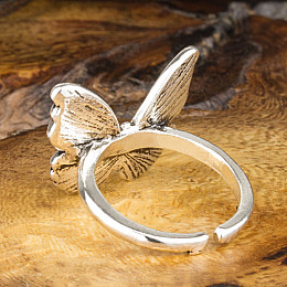Перстень Win Бабочка 16-18,5 Стальной (27069)