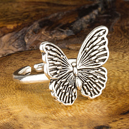 Перстень Win Бабочка 16-18,5 Стальной (27069)