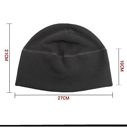 Шапка флісова Темно-сіра YS-M-02 27х21 см Бандана-трансформер