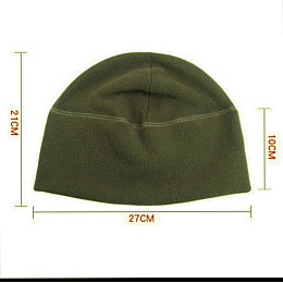 Шапка флісова Оливкова YS-M-03 27х21 см Бандана-трансформер