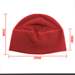 Шапка флісова Червона YS-M-11 27х21 см Бандана-трансформер