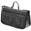 Дорожная косметичка несессер Satis Черный с серым (02712 black)