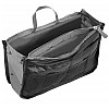 Дорожная косметичка несессер Satis Черный с серым (02712 black)