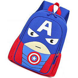 Детский рюкзак для дошкольника Edibazzar Капитан Америка Синий (5905204481561)