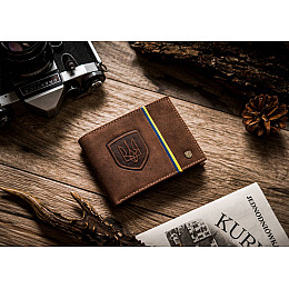 Мужское кожаное портмоне в подарочной упаковке Peterson Коричневый (304PUPUAHU)