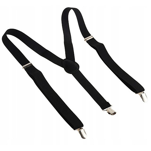 Подтяжки мужские для брюк Martom 100 х 2,5 см Черный (BQ6A black)