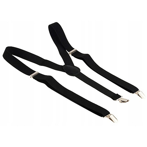 Подтяжки мужские для брюк Martom 100 х 2,5 см Черный (BQ6A black)