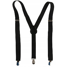 Підтяжки чоловічі для штанів Martom 100 х 2,5 см Чорний (BQ6A black)