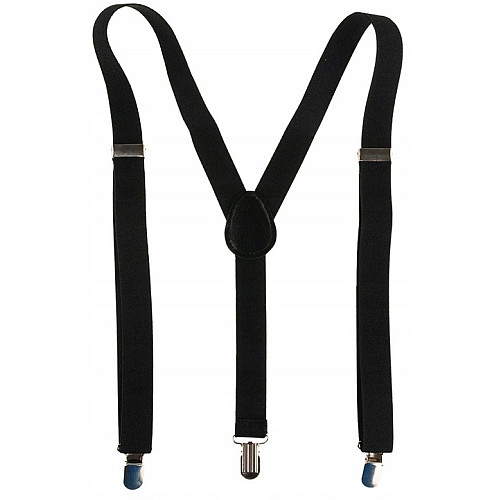 Подтяжки мужские для брюк Martom 100 х 2,5 см Черный (BQ6A black)