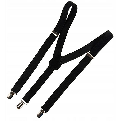 Подтяжки мужские для брюк Martom 100 х 2,5 см Черный (BQ6A black)