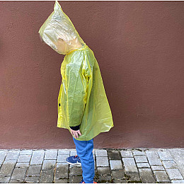 Плащ-дощовик дитячий на липучках від дощу Stenson 2037