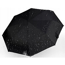 Мужской складной зонт полный автомат с антиветер Malatec Черный (2023053406)
