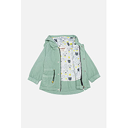 Ветровка с капюшоном для девочки 92 оливковый WORRN ЦБ-00209816