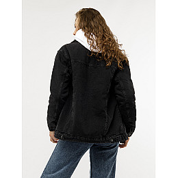 Женска джинсовая куртка L темно-серый ELCIDO ЦБ-00228217