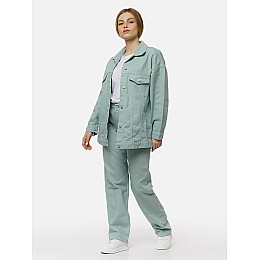 Женская джинсовая куртка оверсайз M голубой Oreo jeans ЦБ-00214136