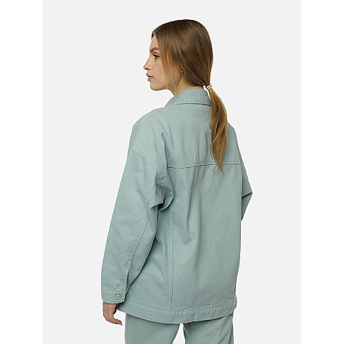 Жіноча джинсова куртка оверсайз M блакитний Oreo jeans ЦБ-00214136