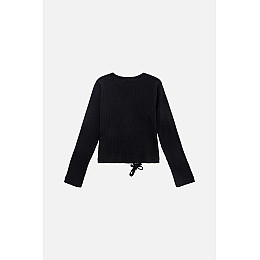 Футболка с длинным рукавом для девочки 140 черный Breeze ЦБ-00241839