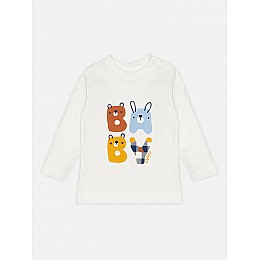 Футболка для хлопчика 86 білий Elefin baby ЦБ-00227415