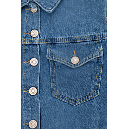 Джинсовая куртка для девочки 146 голубой Breeze Girls ЦБ-00242194