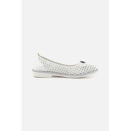 Балетки для девочек 34 белый Мышонок ЦБ-00179601