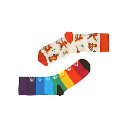 Набор носков RAO Йога 7 чакр + Котики 2 пары 39-41