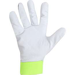 Рукавиці захисні шкіряні LahtiPro 2723 10(XL) зелено-білі