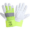 Перчатки защитные кожаные LahtiPro 2724 10(XL) зелено-белые