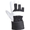 Перчатки защитные кожаные LahtiPro 2725 10(XL) черно-белые