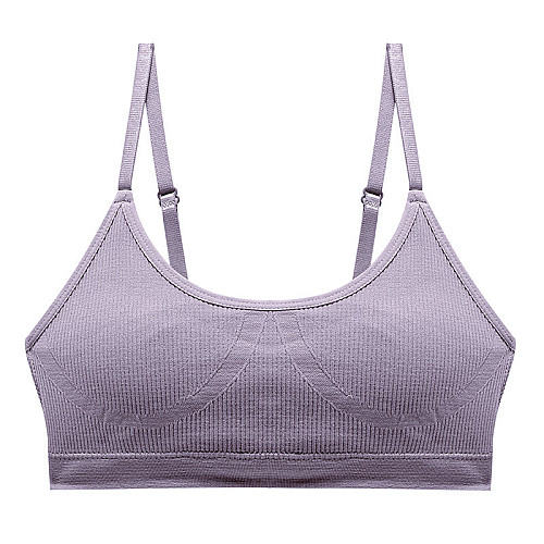 Топ жіночий в рубчик Lesko B02# Ліловий XL 85 ABC з регульованими бретелями (12264-68348)
