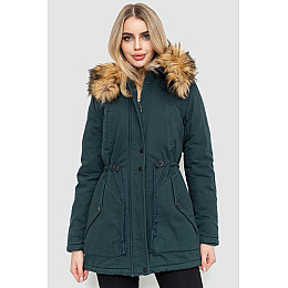 Парка женская зимняя темно-зеленый 244R807 Ager S