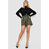 Шорты женские из экокожи хаки 102R295-1 Ager XXL