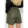 Шорты женские из экокожи хаки 102R295-1 Ager XXL