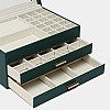 Шкатулка Casegrace SP-01223 Green 26,5*18*13,5 см для украшений и ювелирных изделий трехуровневая (12184-67704)