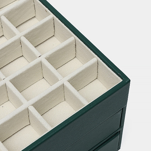 Шкатулка Casegrace SP-01223 Green 26,5*18*13,5 см для украшений и ювелирных изделий трехуровневая (12184-67704)