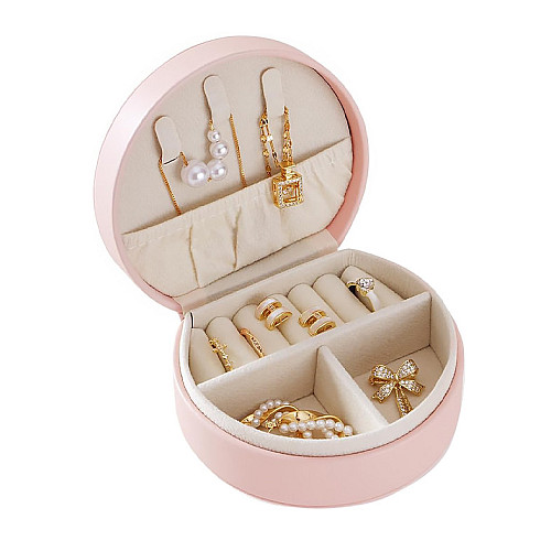 Органайзер сумочка Casegrace SP-01278 Pink 10*9*4,5 см для украшений и ювелирных изделий с ручкой (12191-67720)