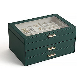 Шкатулка Casegrace SP-01223 для украшений Зелений (12184-72327)