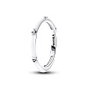 Срібна каблучка Pandora Me Біла емаль та камінці 193089C01 60